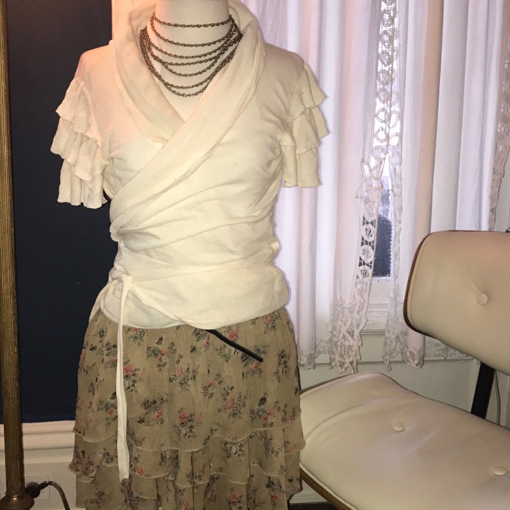 Chadwick's Ruffle Tie-around Blouse - Picture 2 of 3